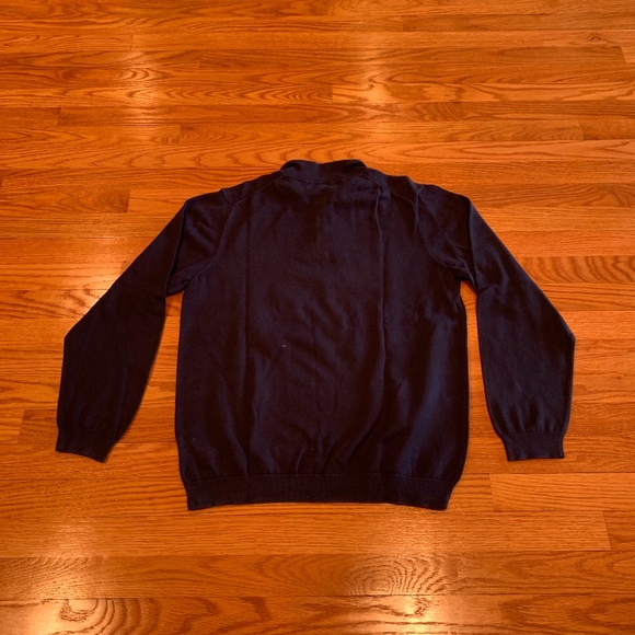 Brooks Brothers Navy Quarter Zip Sweater - Picture 2 of 4